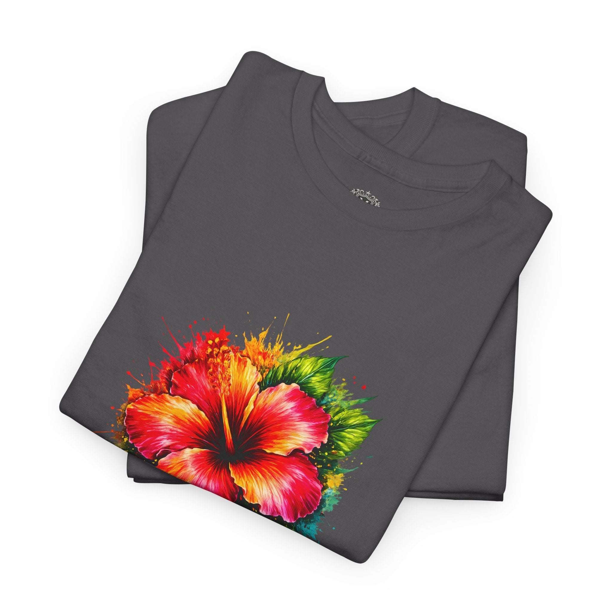 Hibiscus Watercolor Tee — Tropical Flower Graphic T-Shirt
