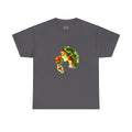 Guyana Hibiscus Tee — Woman Smelling Flower