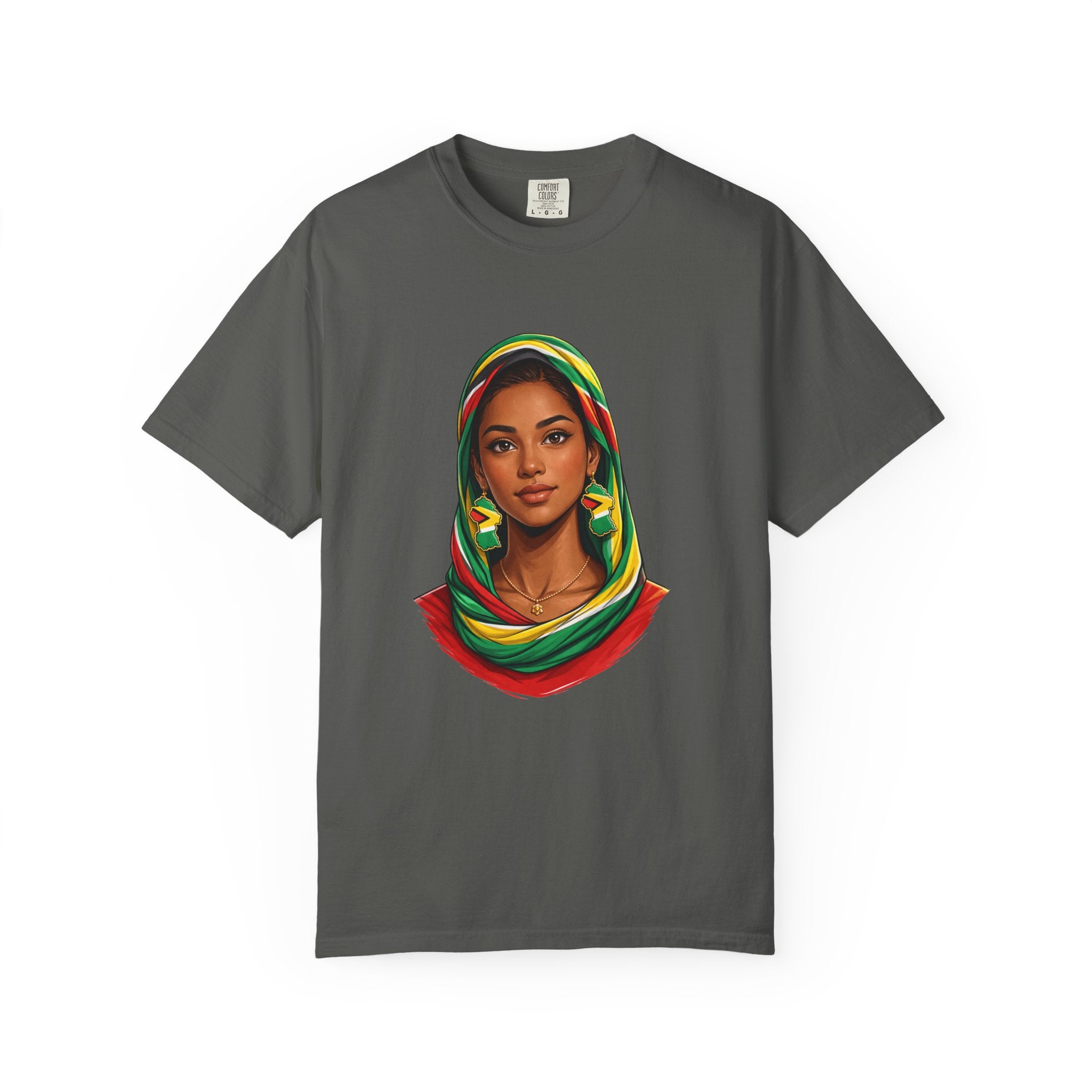 Indo Guyanese Woman Portrait with Headwrap — Unisex Tee