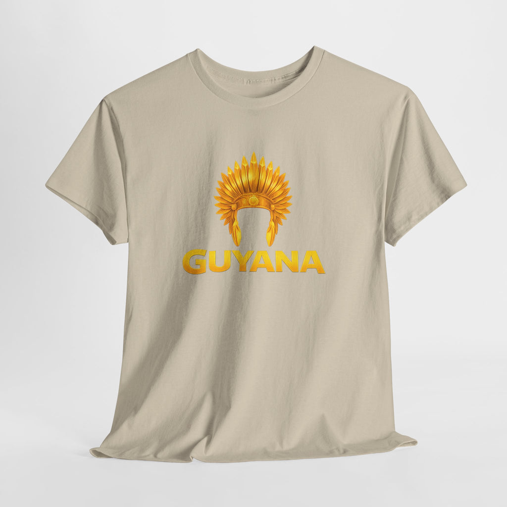 Guyana Native Headdress T-Shirt — Golden Tribal Tribute Tee