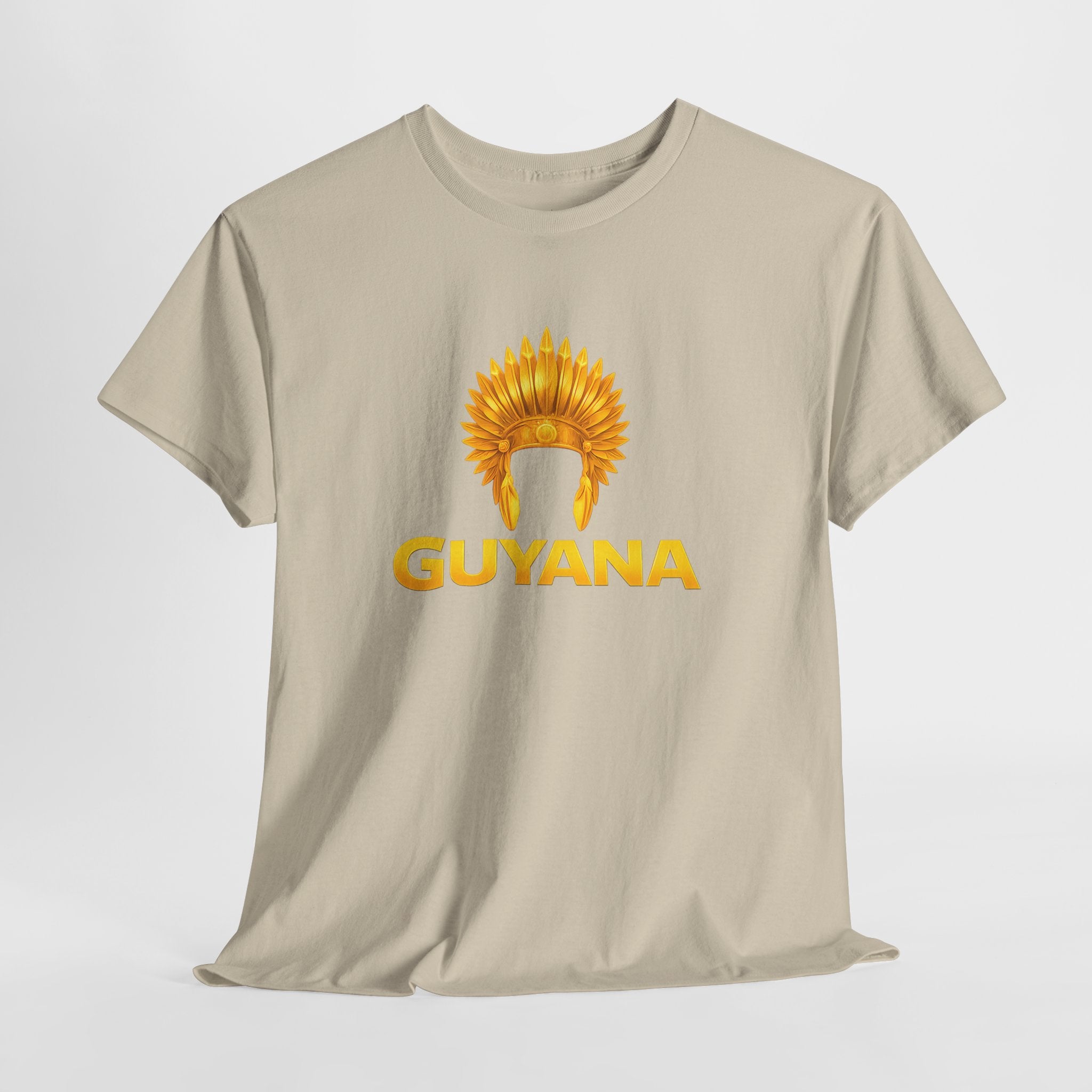 Guyana Native Headdress T-Shirt — Golden Tribal Tribute Tee