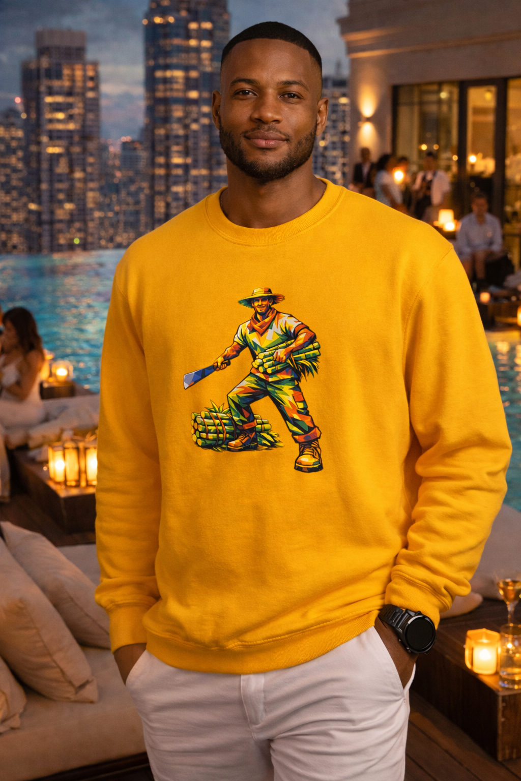 Cane Cutter With Machete Crewneck Sweatshirt