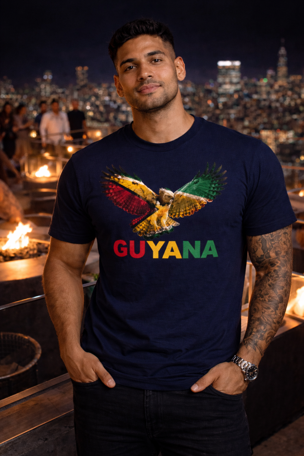 Guyana Flag Harpy Eagle T-Shirt — Heritage Pride Tee