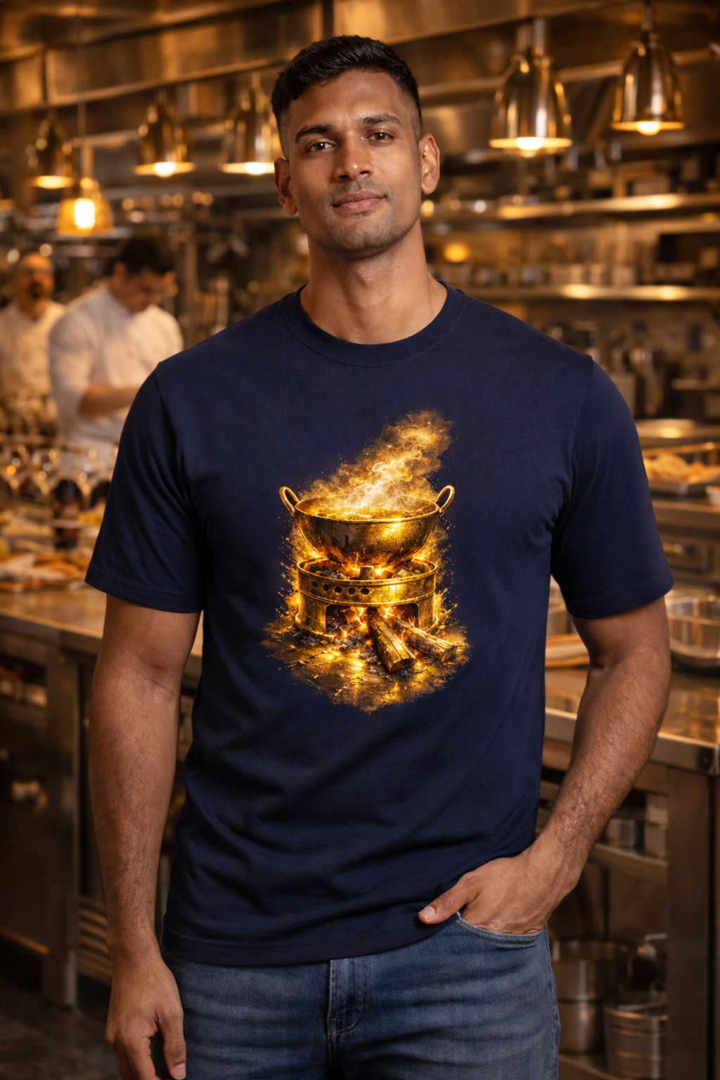 Fireside Cooking Tee — Tribute to Traditional Cooking