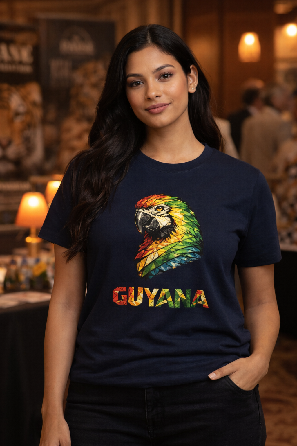Colorful Tropical Macaw Graphic Tee