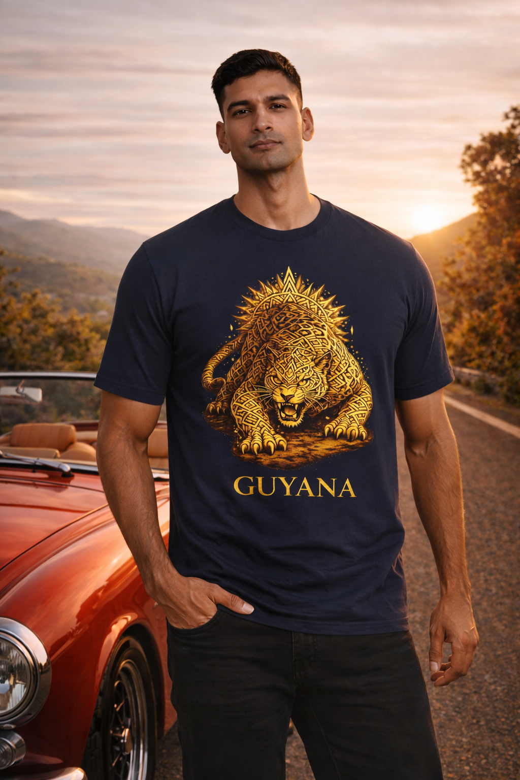 Jaguar Tribal Tee — Conservation & Amerindian Tribute