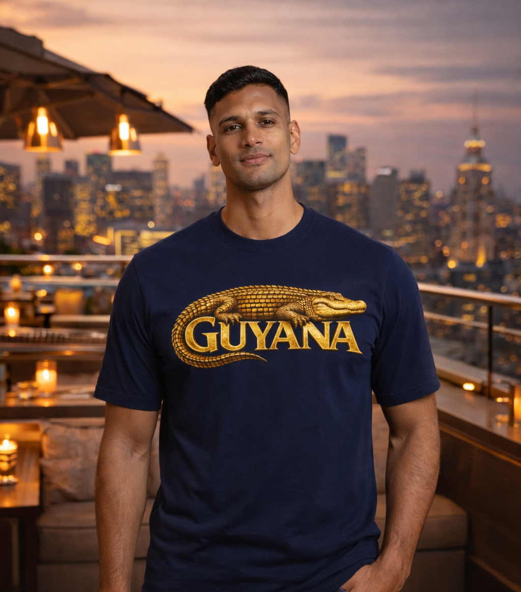 Guyana Golden Caiman Wildlife Graphic T-Shirt — Conservation Pride Tee