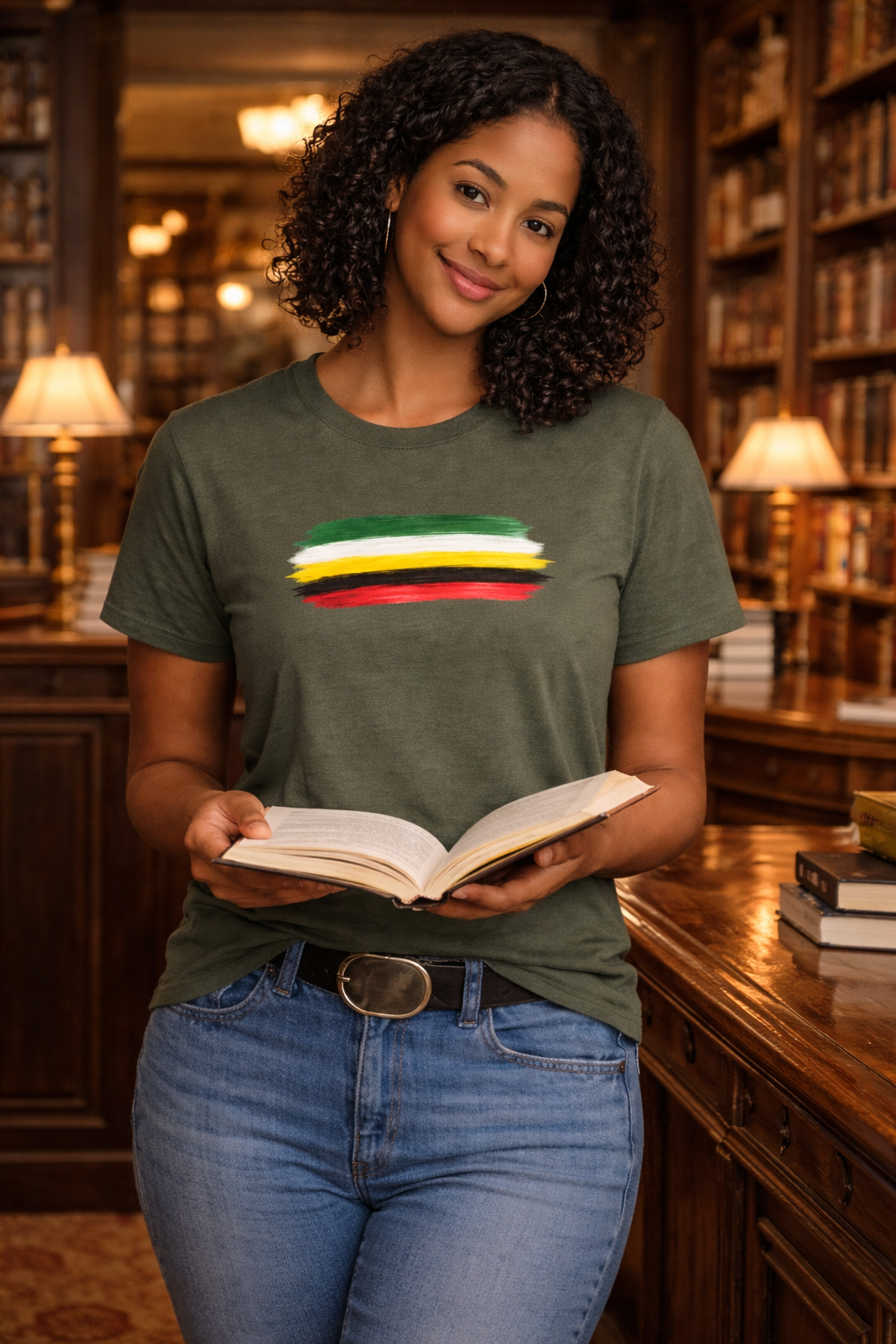 Guyana Flag Brushstroke T-Shirt — Modern Patriotic Pride Tee