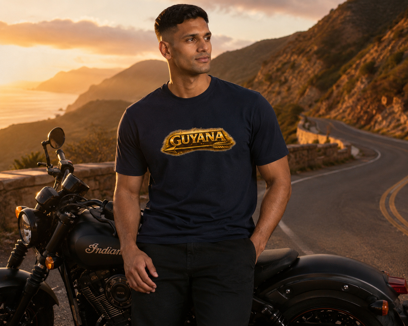 Guyana Golden Arrowhead T-Shirt — GUYANA Graphic Tee
