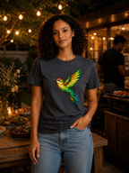 Guyana Rainforest Stained-Glass Hummingbird Tee — Biodiversity & Conservation