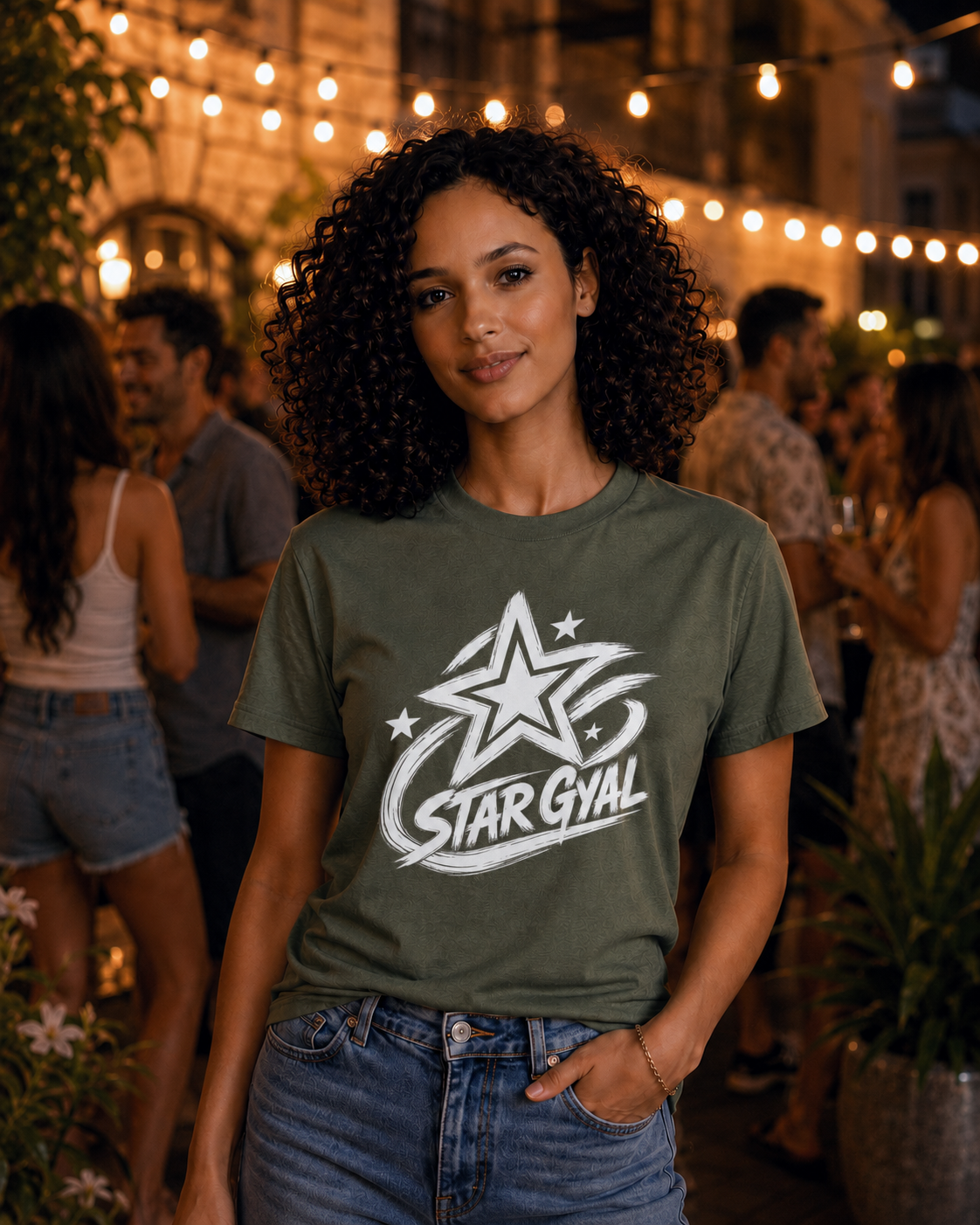Star Gyal Graphic Tee — Guyanese Creole Pride