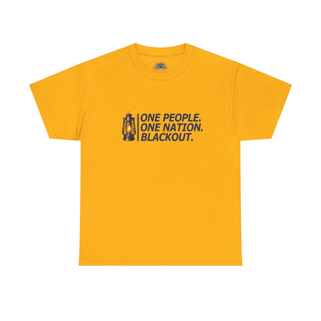 "One People. One Nation. Blackout." Lantern Graphic Tee