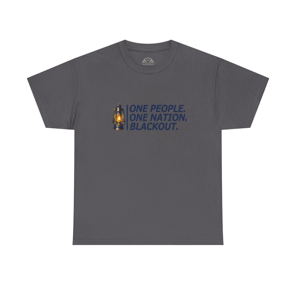 "One People. One Nation. Blackout." Lantern Graphic Tee