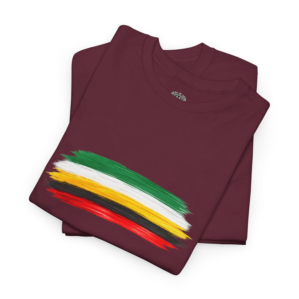 Guyana Flag Brushstroke T-Shirt — Modern Patriotic Pride Tee