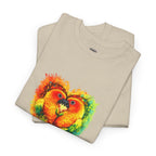 Sun Parakeet Heart Tee — Guyana Wildlife Tribute & Conservation Awareness