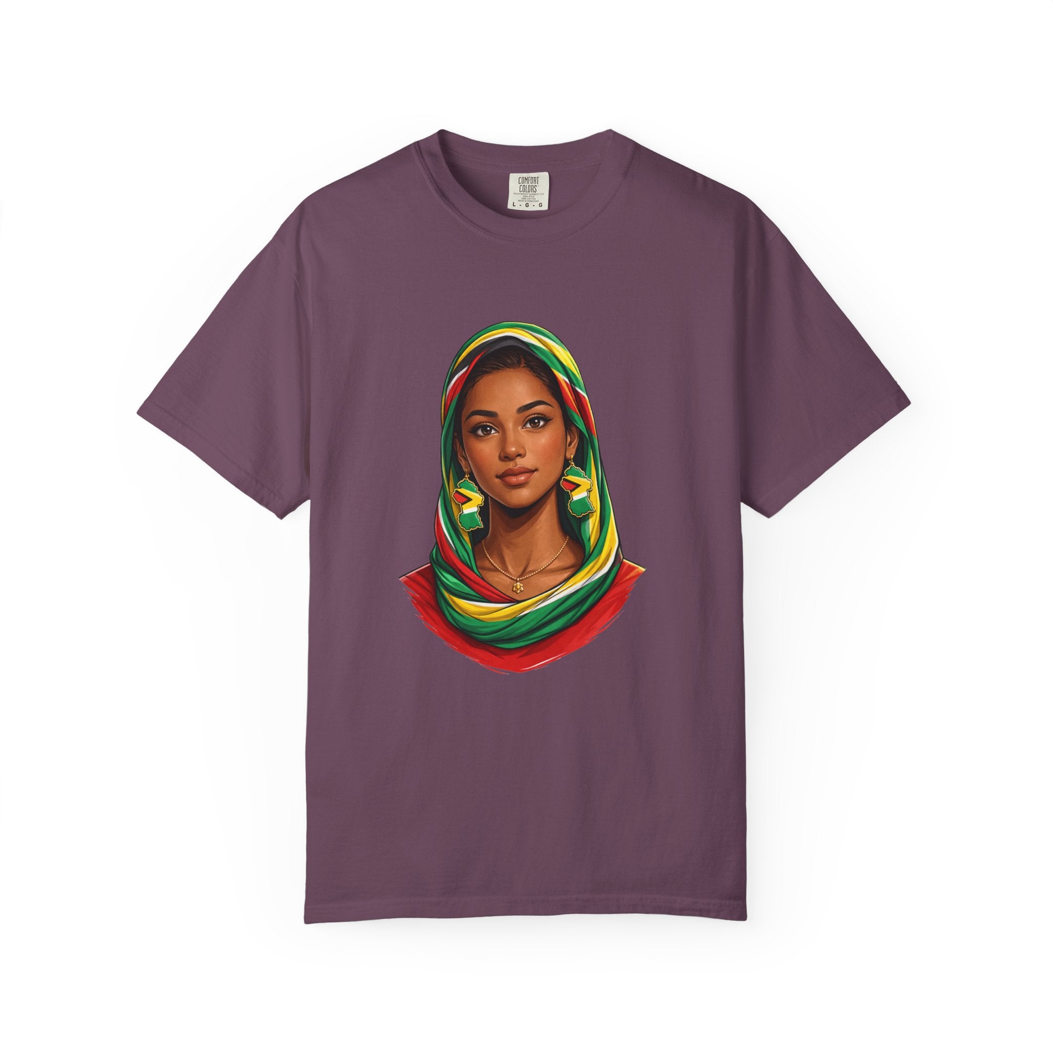 Indo Guyanese Woman Portrait with Headwrap — Unisex Tee