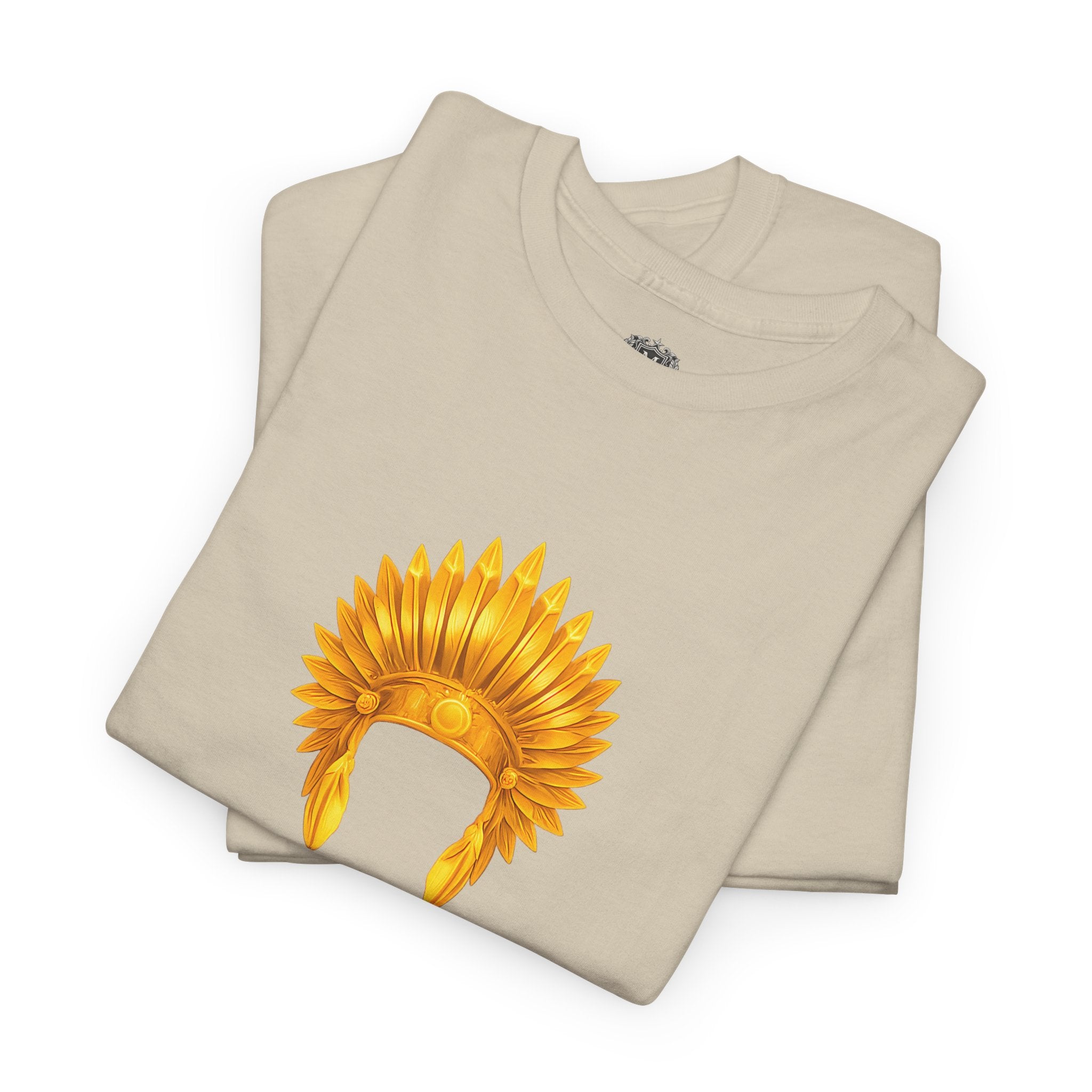 Guyana Native Headdress T-Shirt — Golden Tribal Tribute Tee