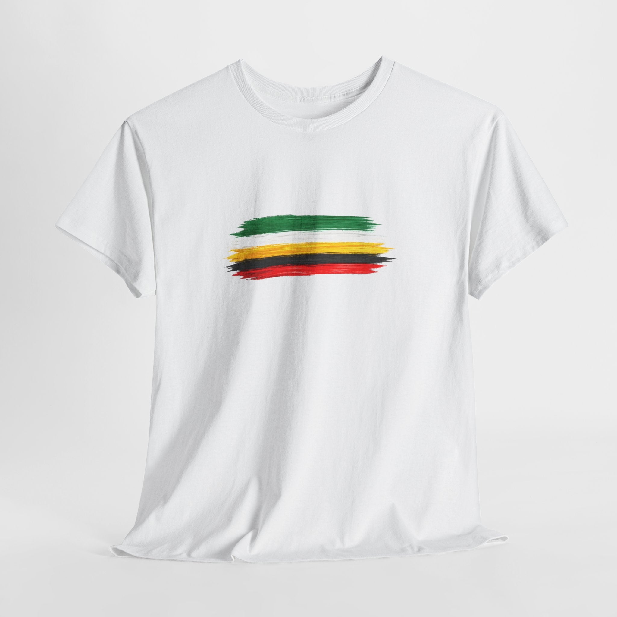 Guyana Flag Brushstroke T-Shirt — Modern Patriotic Pride Tee