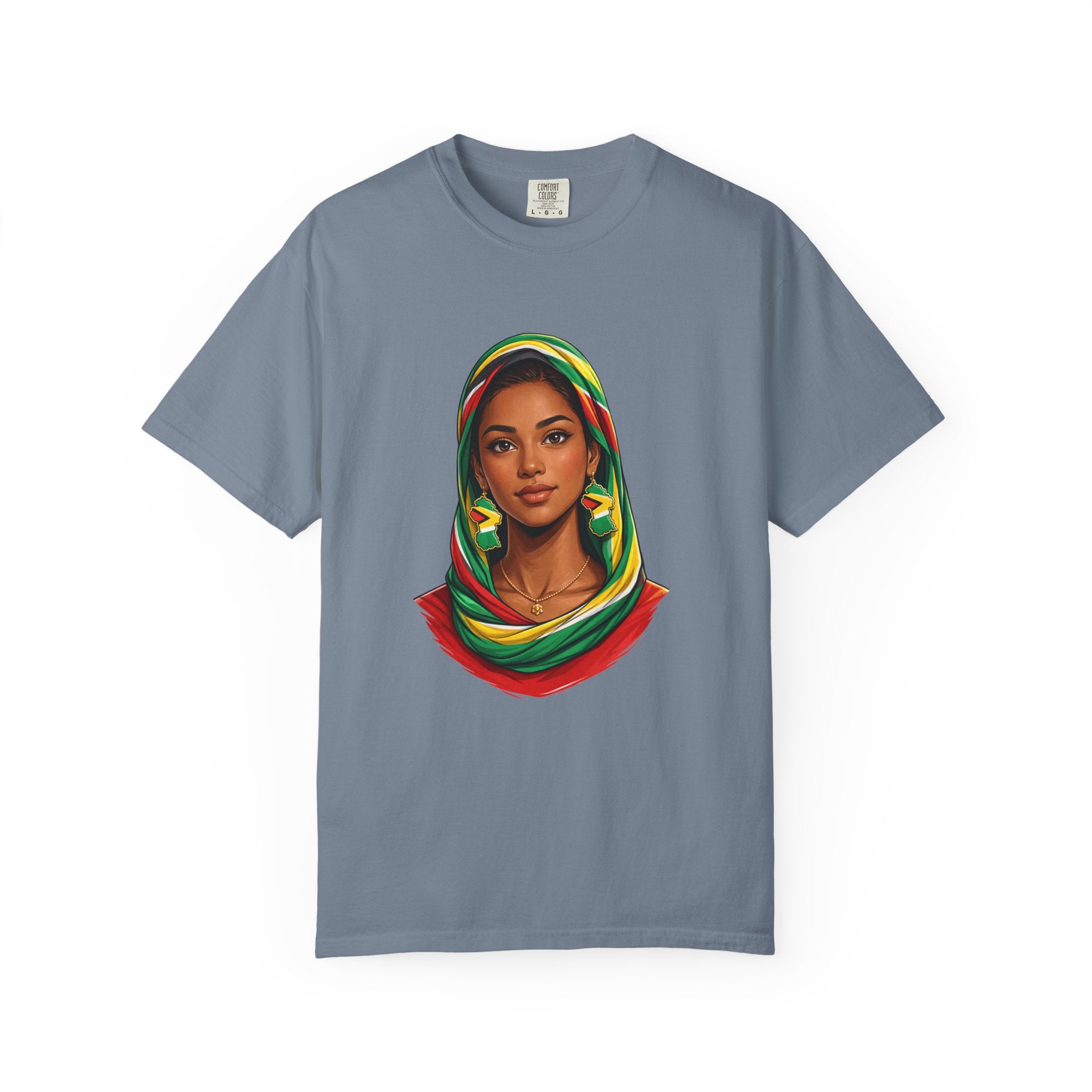 Indo Guyanese Woman Portrait with Headwrap — Unisex Tee