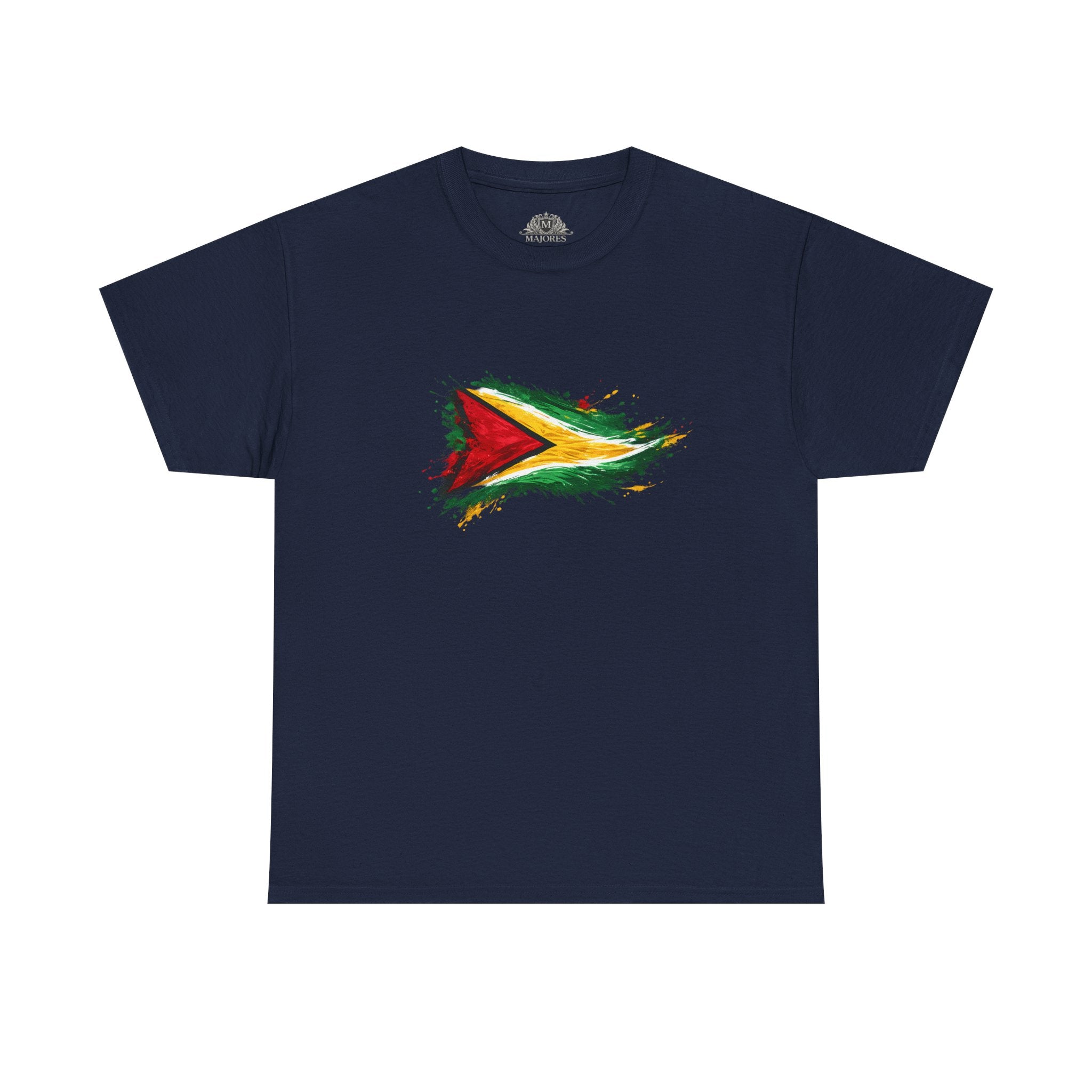 Guyana Flag Paint Splash T-Shirt — Patriotic Caribbean Tee