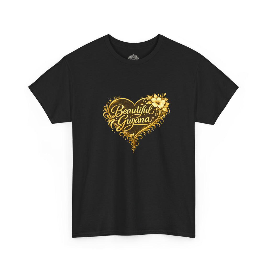 Beautiful Guyana Floral Heart Tee