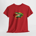 Guyana Flag Lip Oil Painting Graphic Tee
