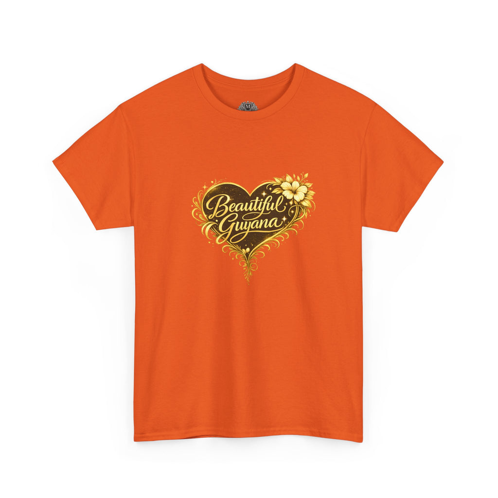 Beautiful Guyana Floral Heart Tee