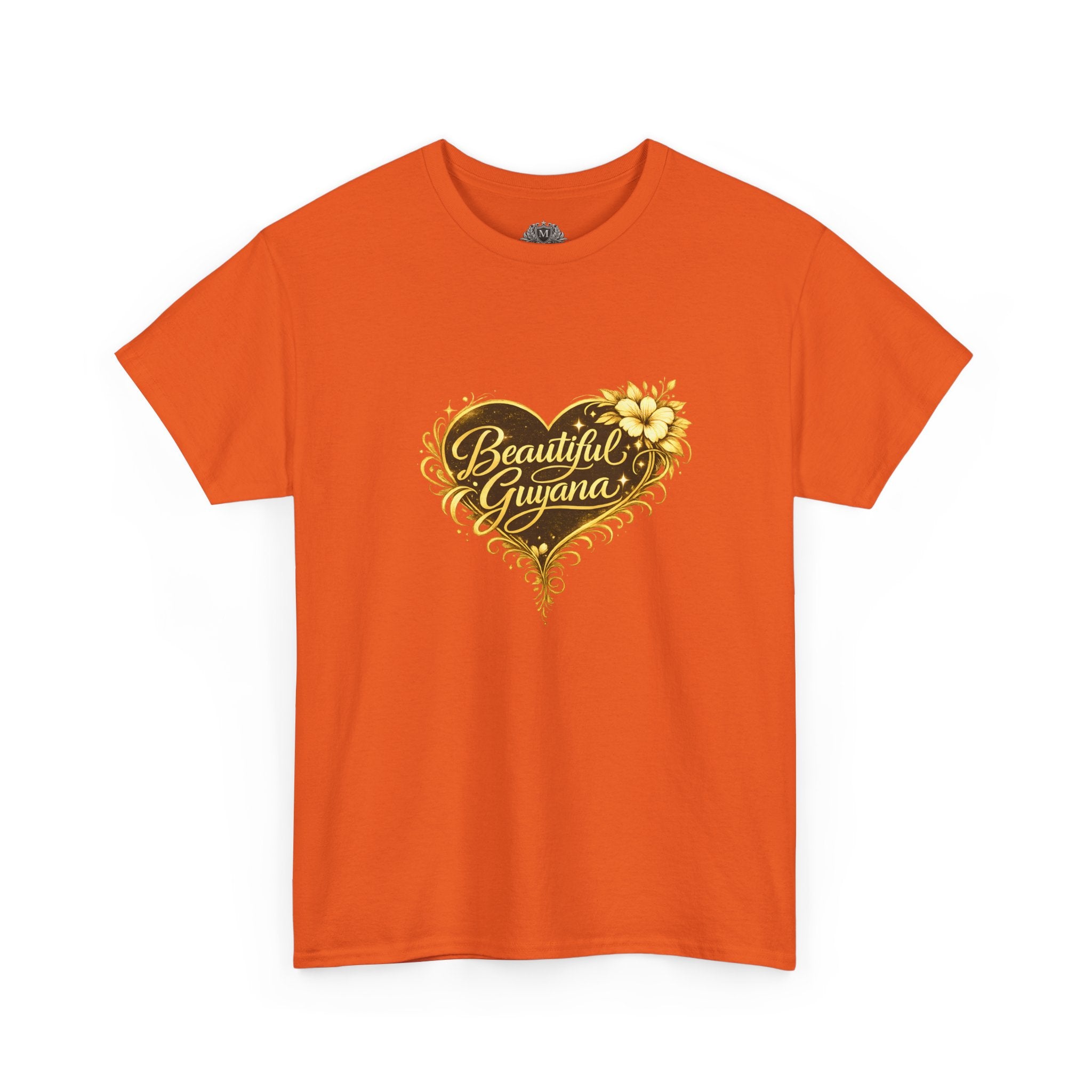 Beautiful Guyana Floral Heart Tee