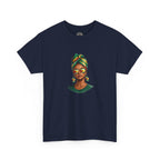 Afro Guyanese Headwrap Portrait T-Shirt — Afrocentric Art Tee