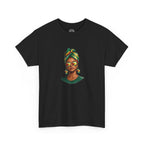 Afro Guyanese Headwrap Portrait T-Shirt — Afrocentric Art Tee