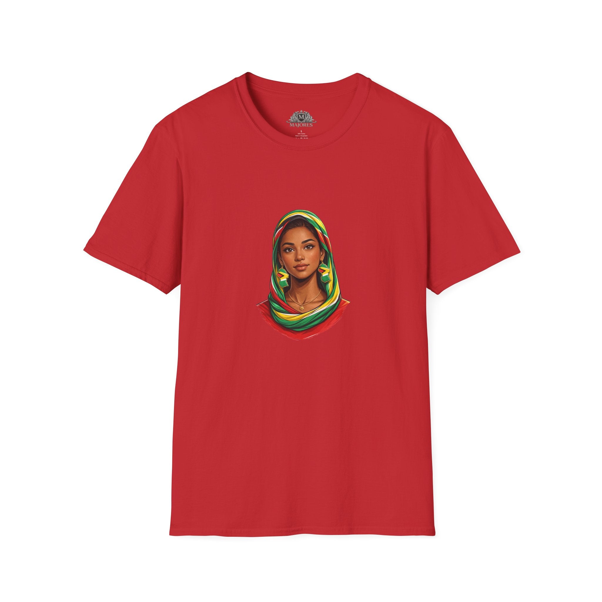 Indo-Guyanese Woman Portrait Tee — Headwrap Art T-Shirt