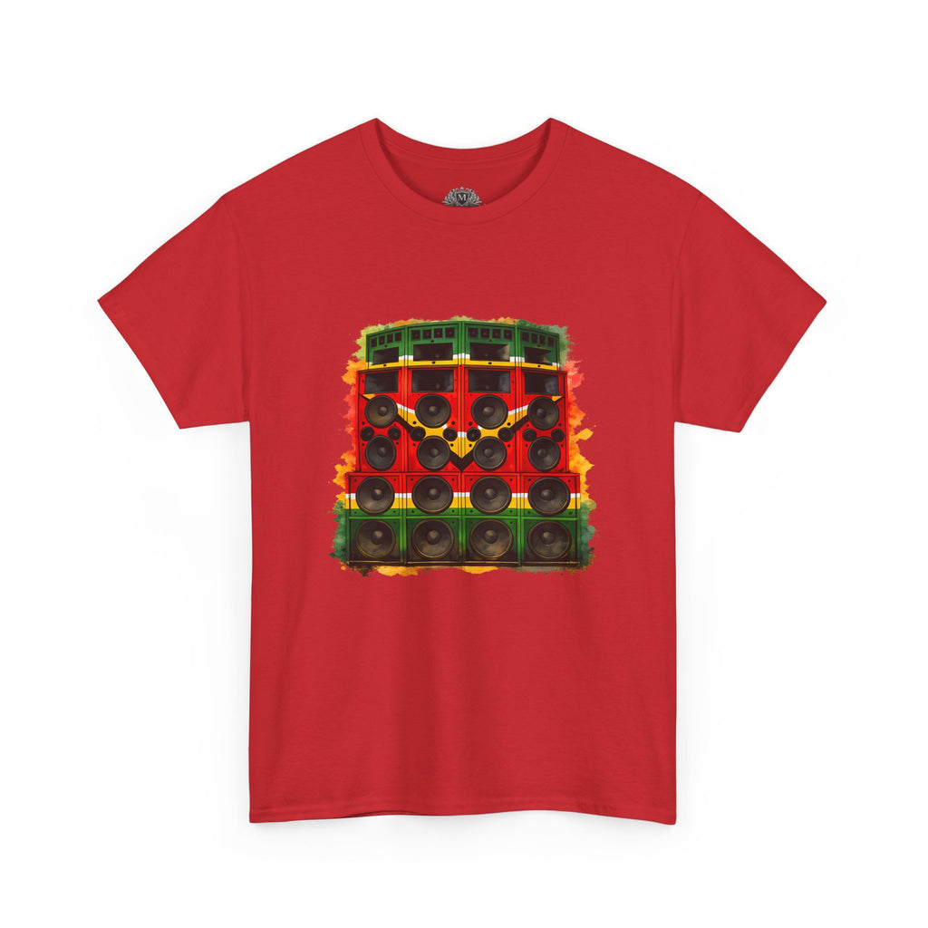 Reggae Sound System T‑Shirt – Speaker Stack Graphic Tee