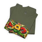 Guyana 592 Retro Street Art Tee — Vintage Area Code Pride