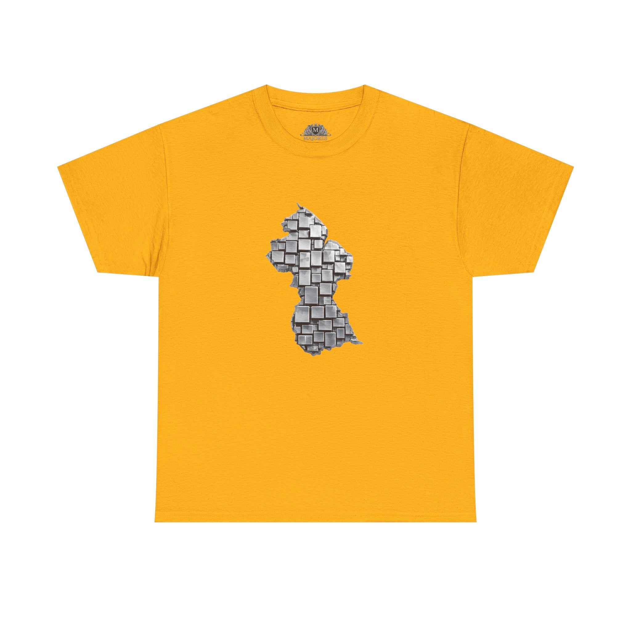 Guyana Geometric Map T-Shirt — Mineral Heritage Design