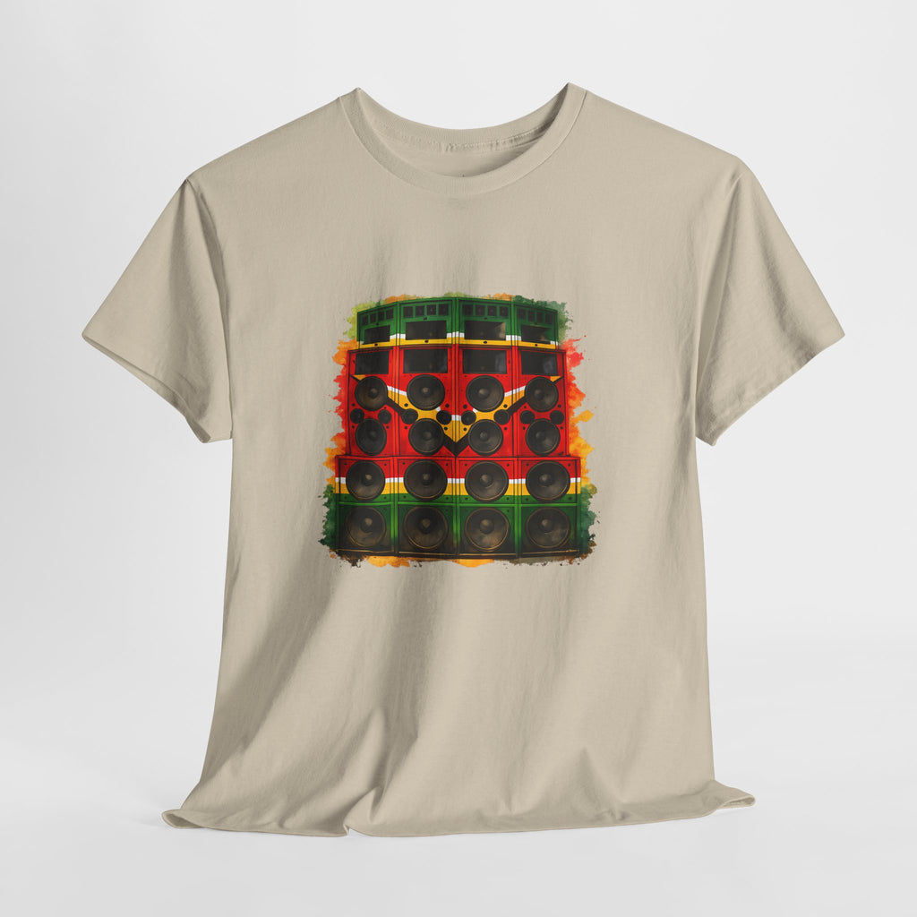 Reggae Sound System T‑Shirt – Speaker Stack Graphic Tee