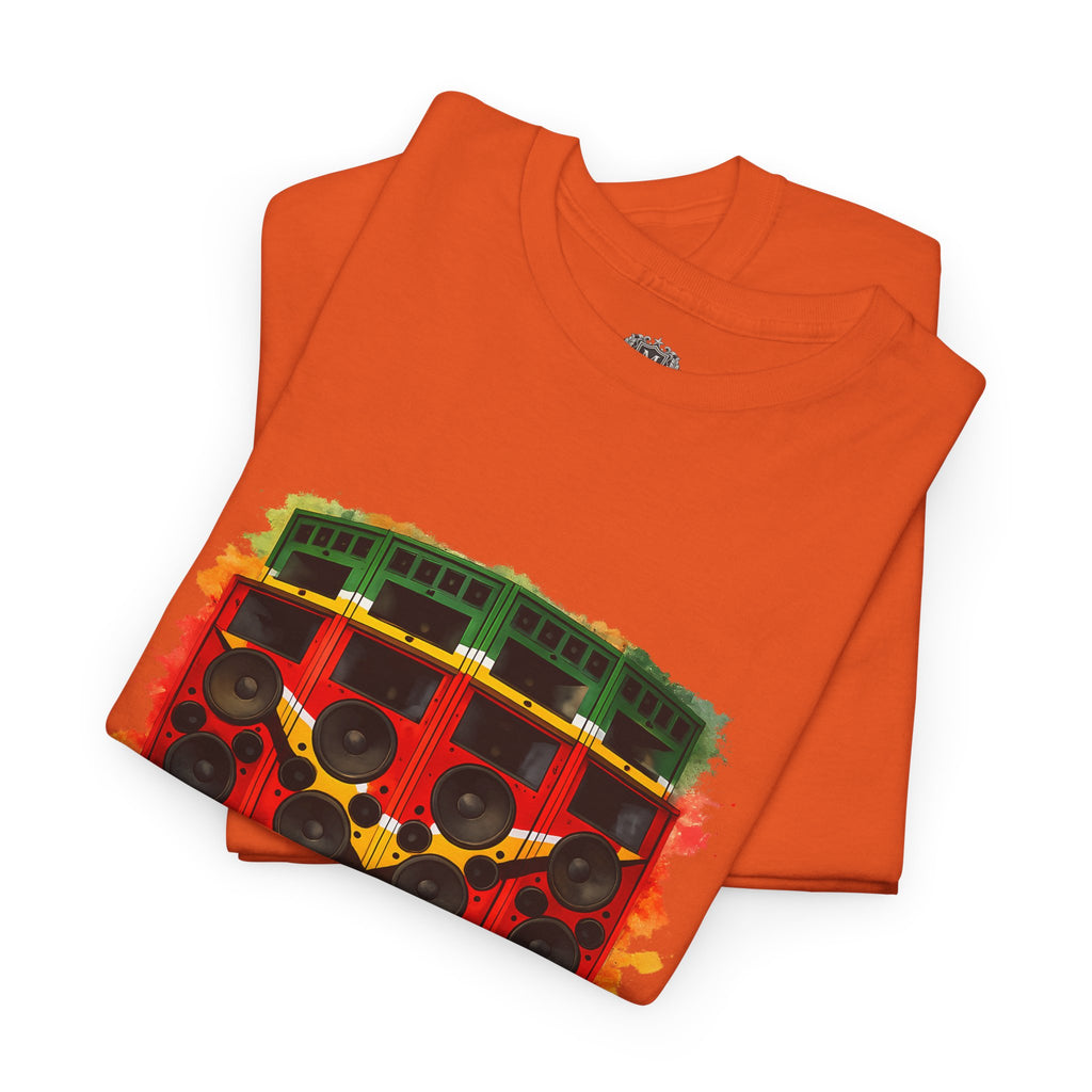 Reggae Sound System T‑Shirt – Speaker Stack Graphic Tee