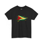 Guyana Flag Paint Splash T-Shirt — Patriotic Caribbean Tee
