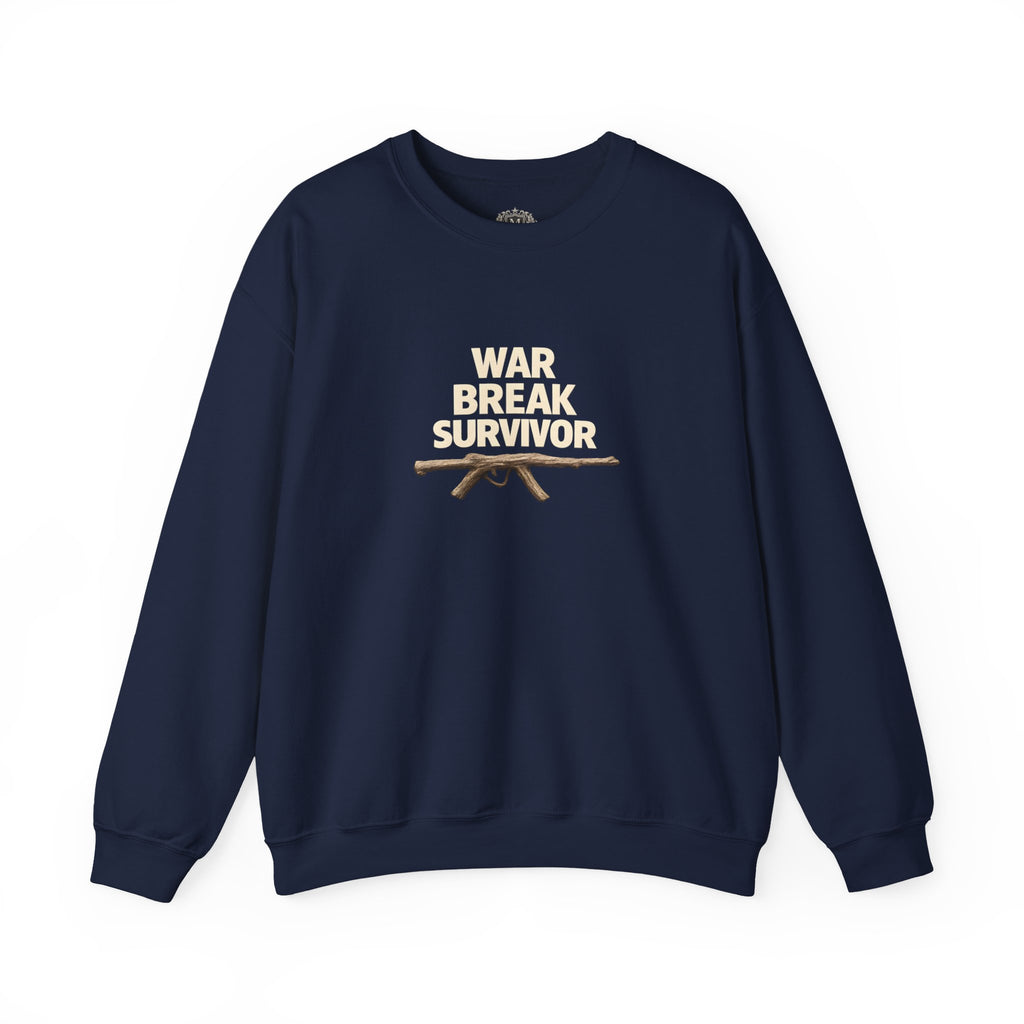 War Break Survivor Crewneck Sweatshirt — Childhood Nostalgia
