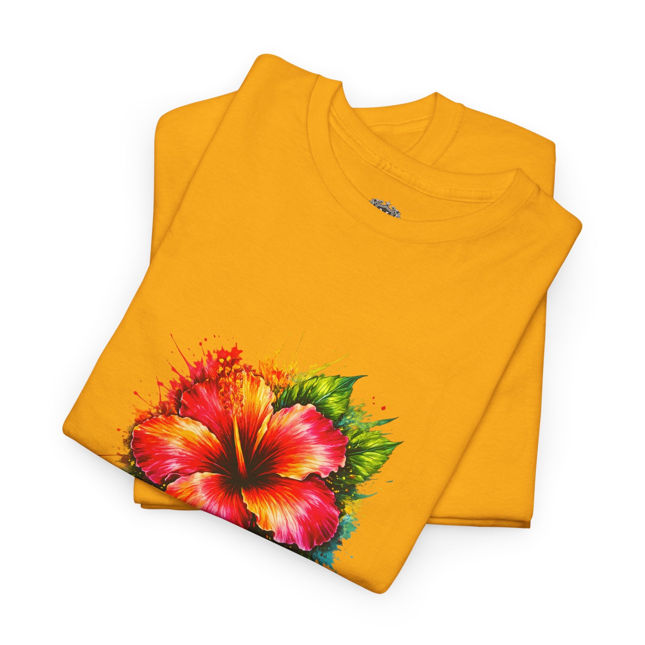Hibiscus Watercolor Tee — Tropical Flower Graphic T-Shirt
