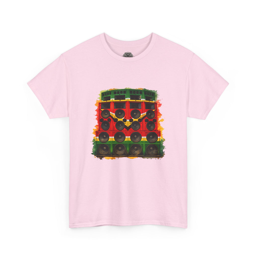 Reggae Sound System T‑Shirt – Speaker Stack Graphic Tee