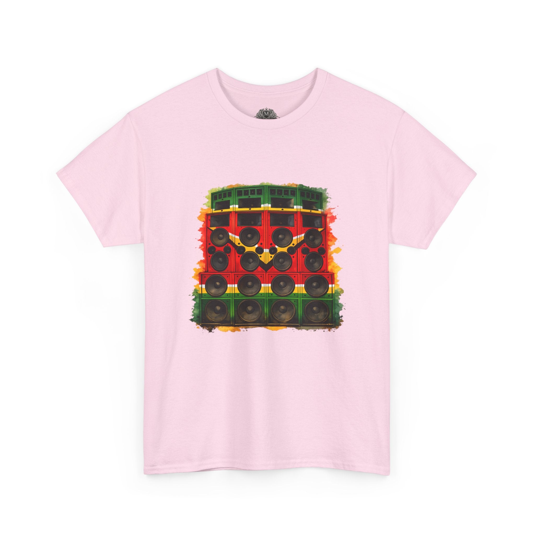 Reggae Sound System T‑Shirt – Speaker Stack Graphic Tee