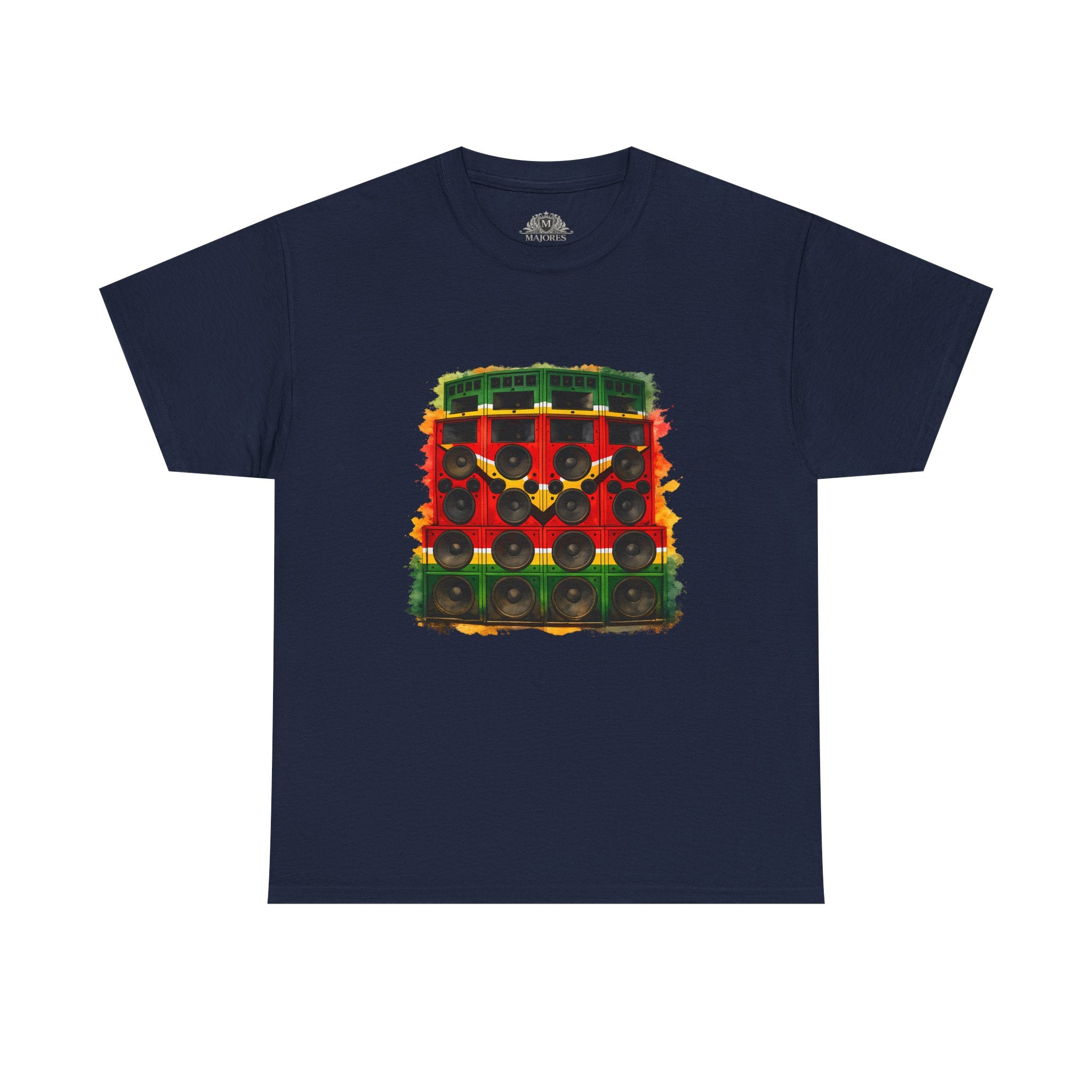 Reggae Sound System T‑Shirt – Speaker Stack Graphic Tee