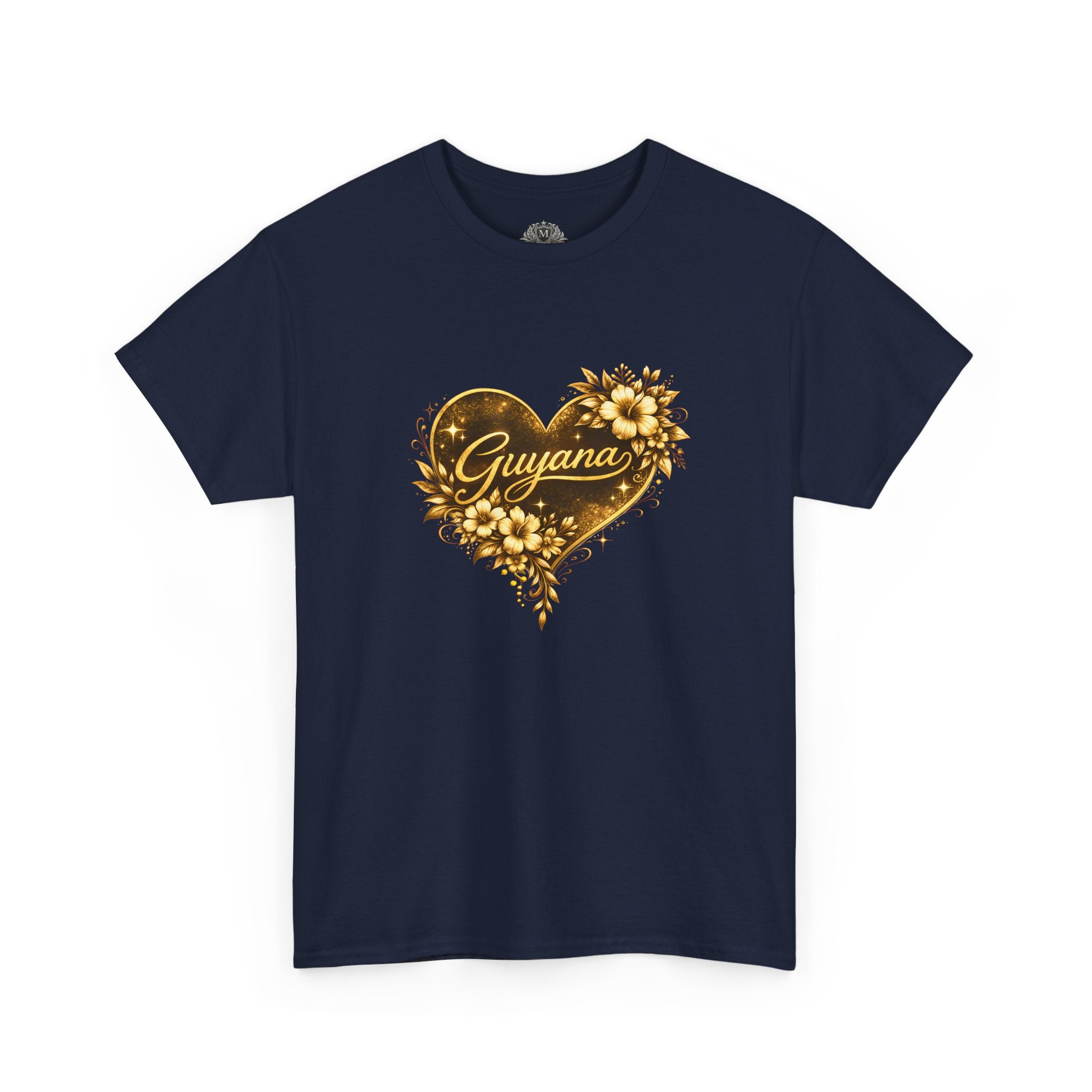 Guyana Heart Floral T-Shirt — Guyana Pride Tee