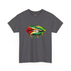 Guyana Flag Lip Oil Painting Graphic Tee