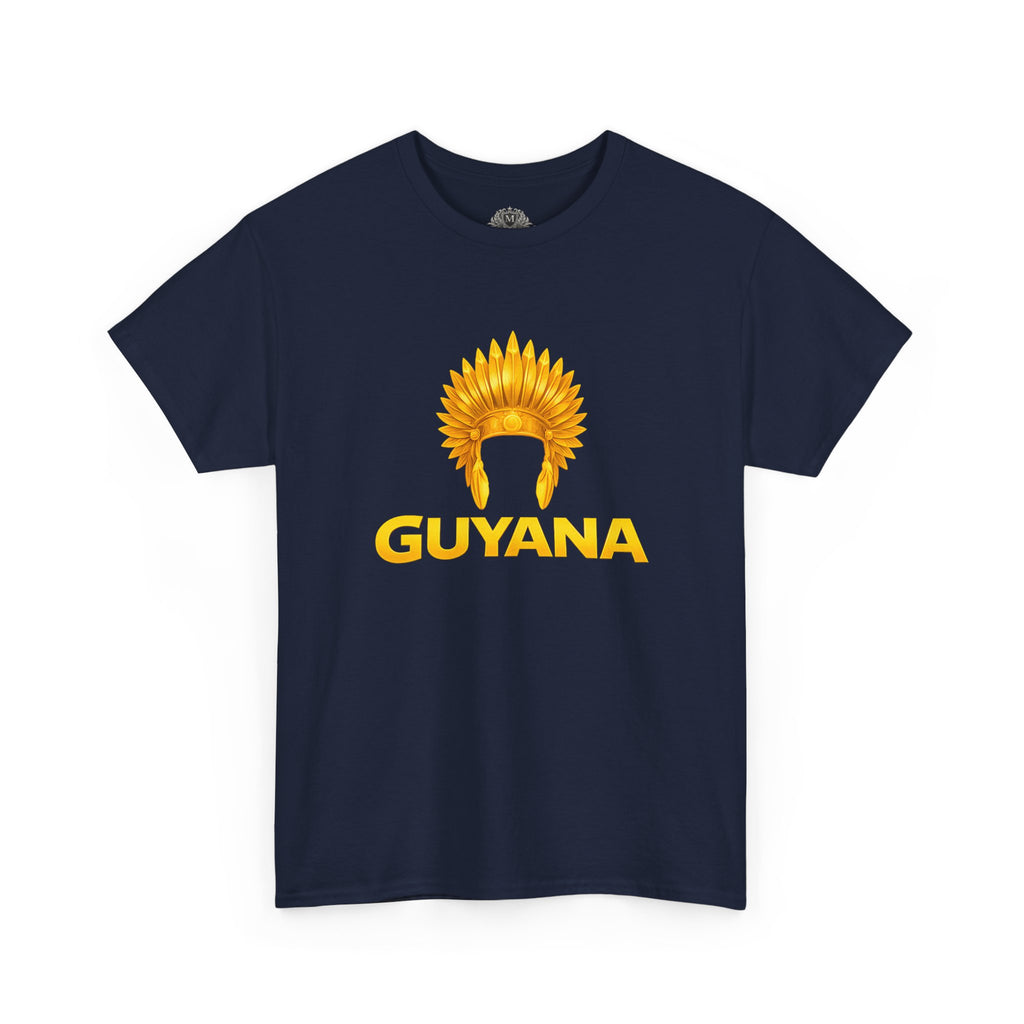 Guyana Native Headdress T-Shirt — Golden Tribal Tribute Tee