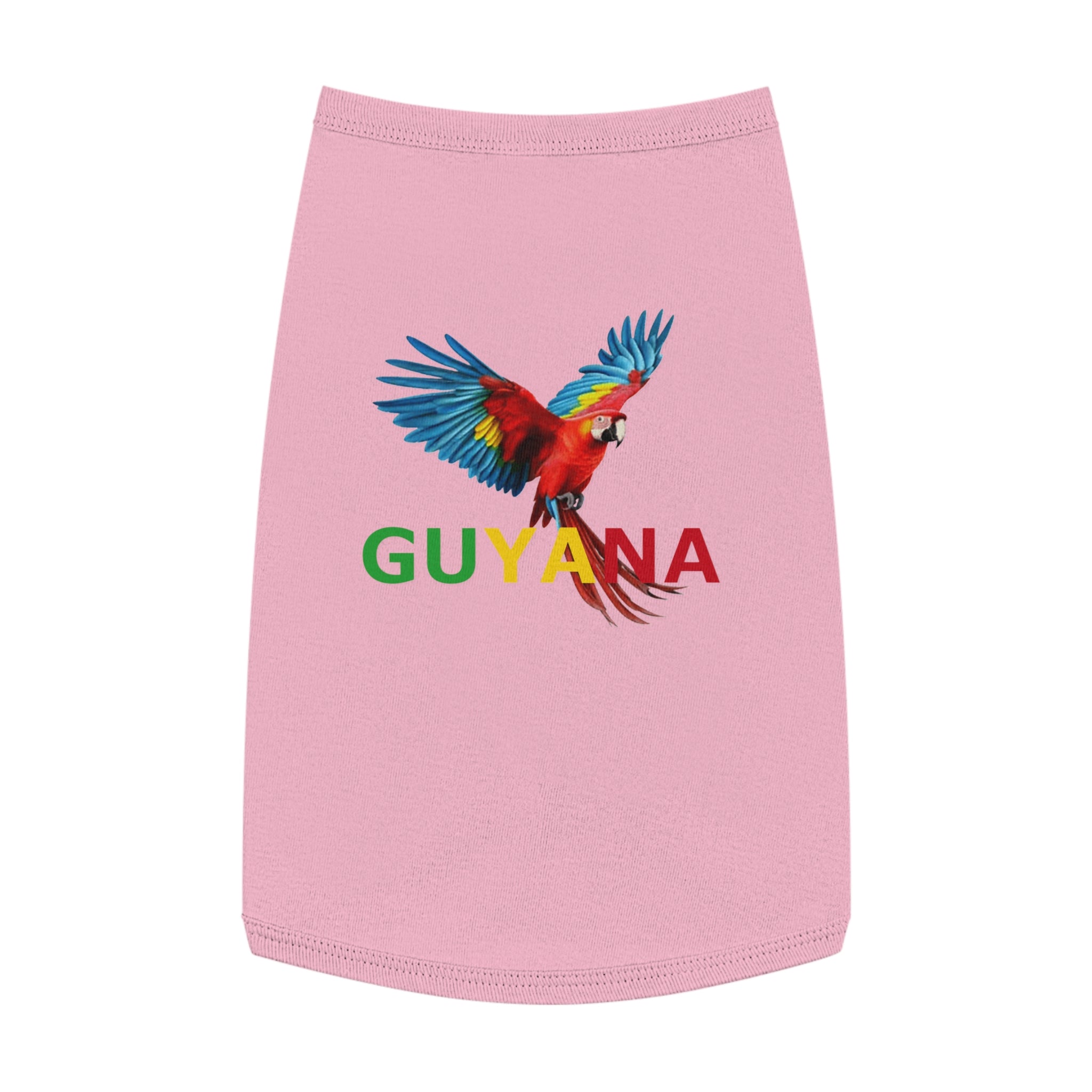 Guyana Parrot Pet Tank Top — Colorful Macaw Dog Shirt