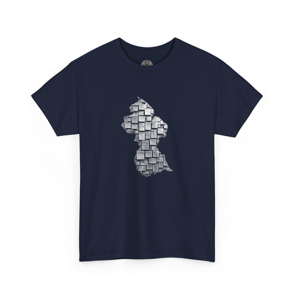 Guyana Geometric Map T-Shirt — Mineral Heritage Design