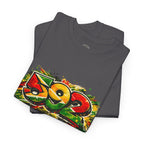 Guyana 592 Retro Street Art Tee — Vintage Area Code Pride