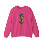 Afro Guyanese Headwrap Portrait Crewneck Sweatshirt