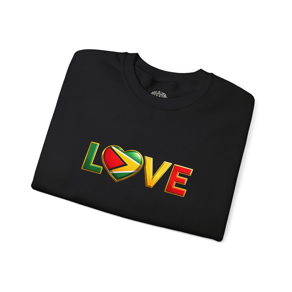 Guyana Flag Love Crewneck Sweatshirt